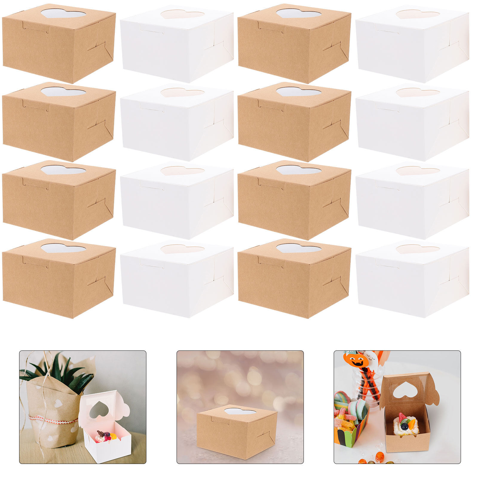 40 шт. упаковочных коробок для – обзор и цена Kraft Paper Box