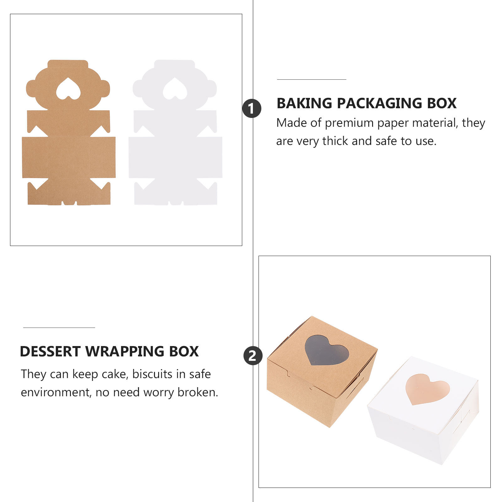 40 шт. упаковочных коробок для – обзор и цена Kraft Paper Box