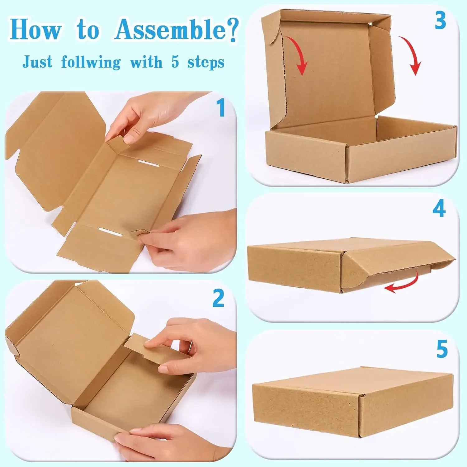 20/10 шт. гофрированная коробк – обзор и цена Kraft Paper Box